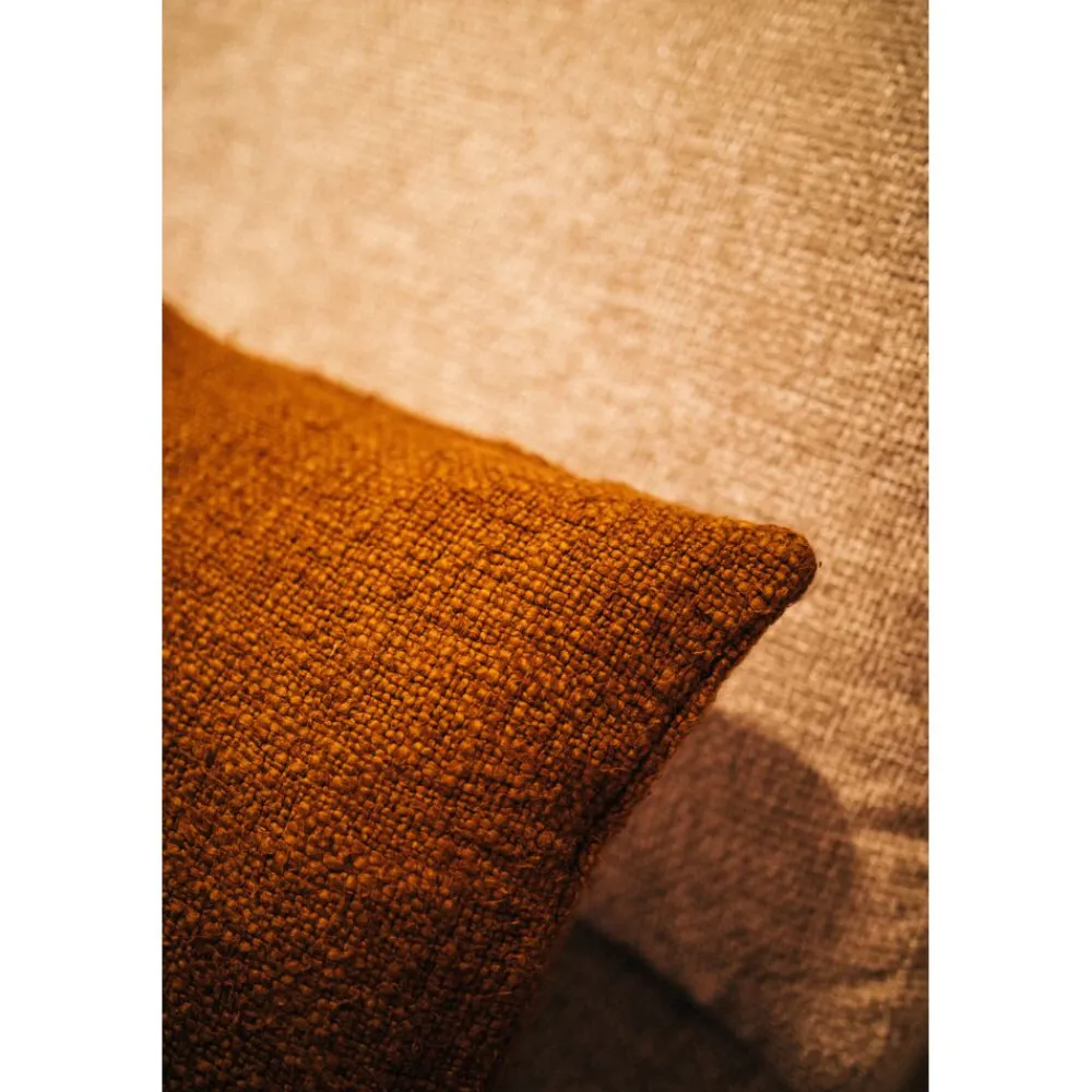 Pomax Coussins-DIMARO - coussin - coton / polyester recyclé - L 60 x W 40 cm - brun