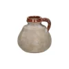 Pomax Vases-EARTH - vase - terracotta - DIA 14 x H 14 cm - chocolat