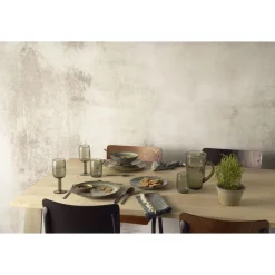 Pomax Vaisselle-EASY - assiette dessert - faïence - DIA 22 cm - brun