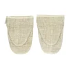 Pomax Accessoires-ECKOO - set/2 gants de cuisine - jute / coton - L 22 x W 15 cm - naturel