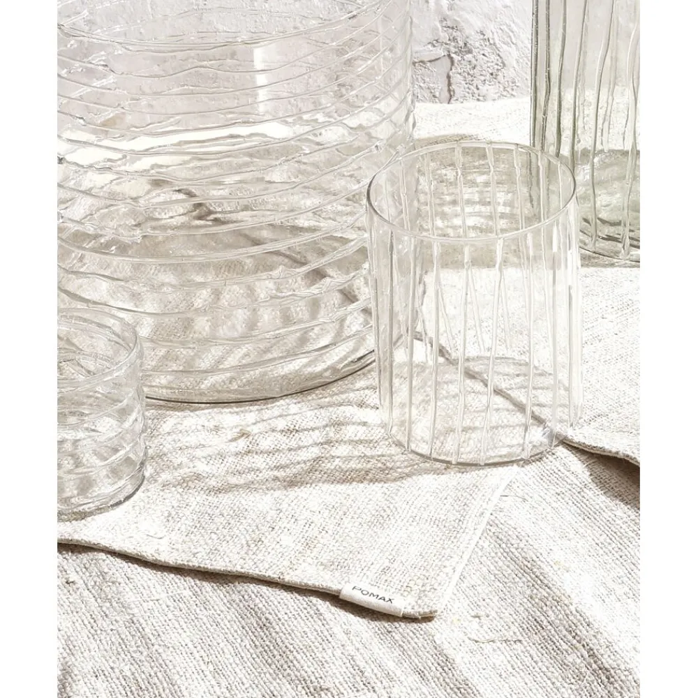 Pomax Linge De Table-ECKOO - set/4 sets de table - chanvre - L 48 x W 33 cm - naturel