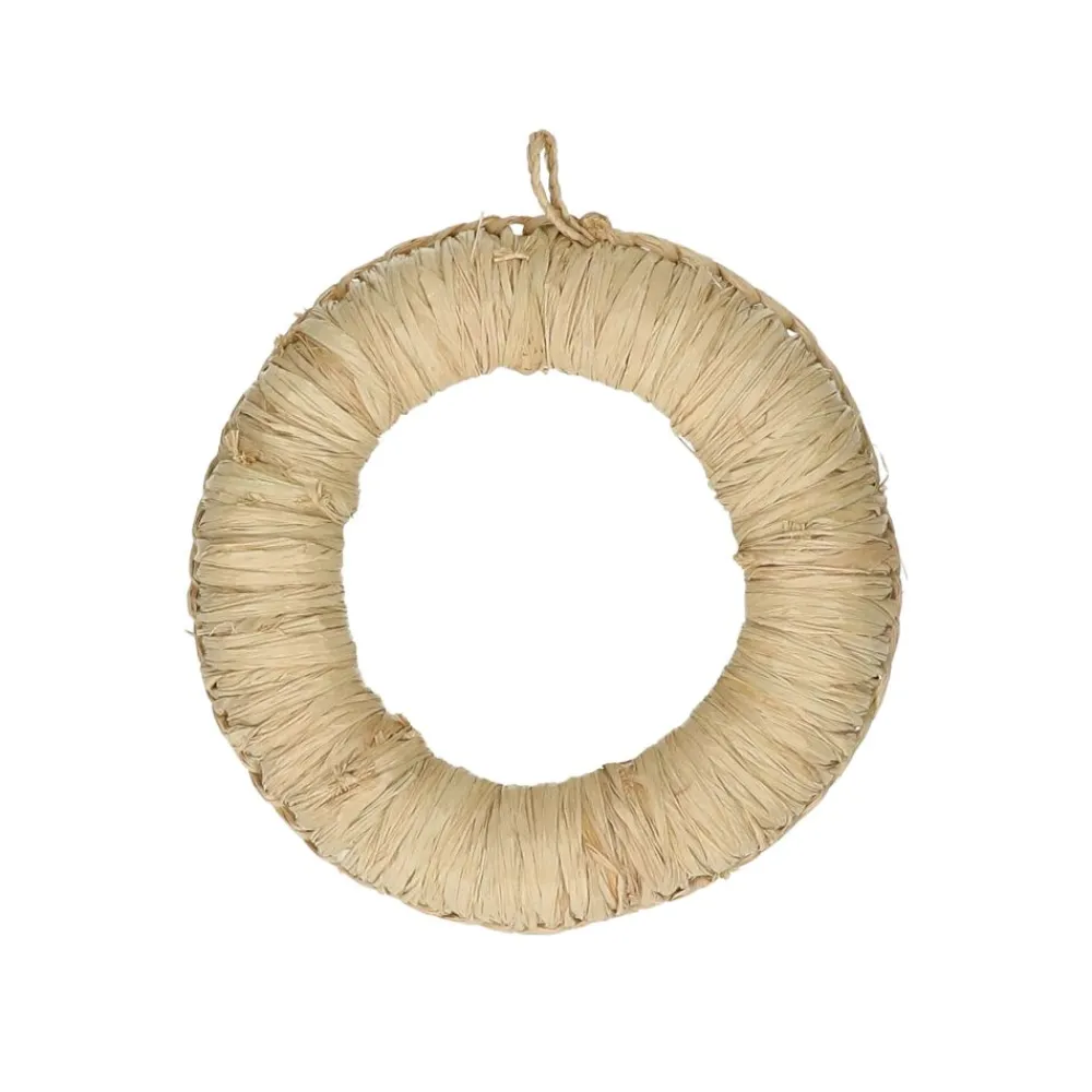 Pomax Accessoires-ECKOO - sous-plat - raffia / coton - DIA 19 cm - naturel