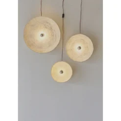 Pomax Appliques-EIVISSA - applique murale - papier mâché - DIA 45 cm - beige