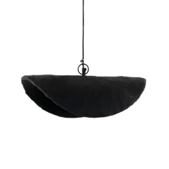 Pomax Suspensions-EIVISSA - suspension - papier mâché - L 45 x W 30 x H 14 cm - noir