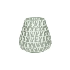 Pomax Photophores / T-lights-ELSA - photophore - verre - DIA 12 x H 12 cm - blanc