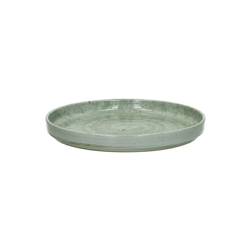Pomax Vaisselle-EPICES - assiette à dessert - porcelaine - DIA 17 x H 2,5 cm - vert foncé