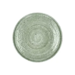 Pomax Vaisselle-EPICES - assiette à dessert - porcelaine - DIA 17 x H 2,5 cm - vert foncé