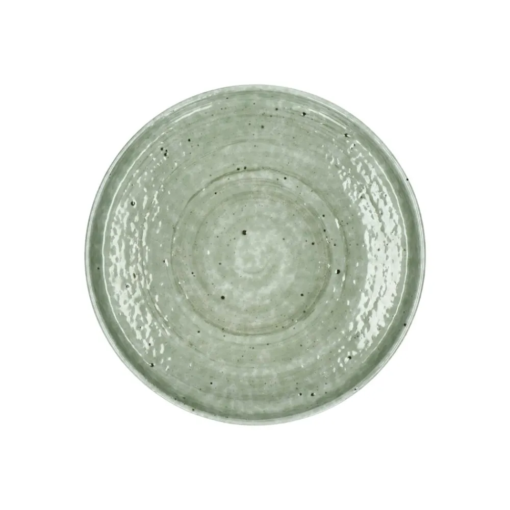 Pomax Vaisselle-EPICES - assiette à dessert - porcelaine - DIA 17 x H 2,5 cm - vert foncé