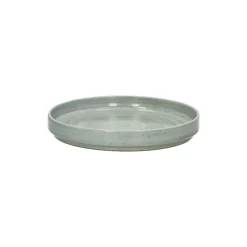 Pomax Vaisselle-EPICES - assiette à déjeuner - porcelaine - DIA 21 x H 2,4 cm - vert foncé