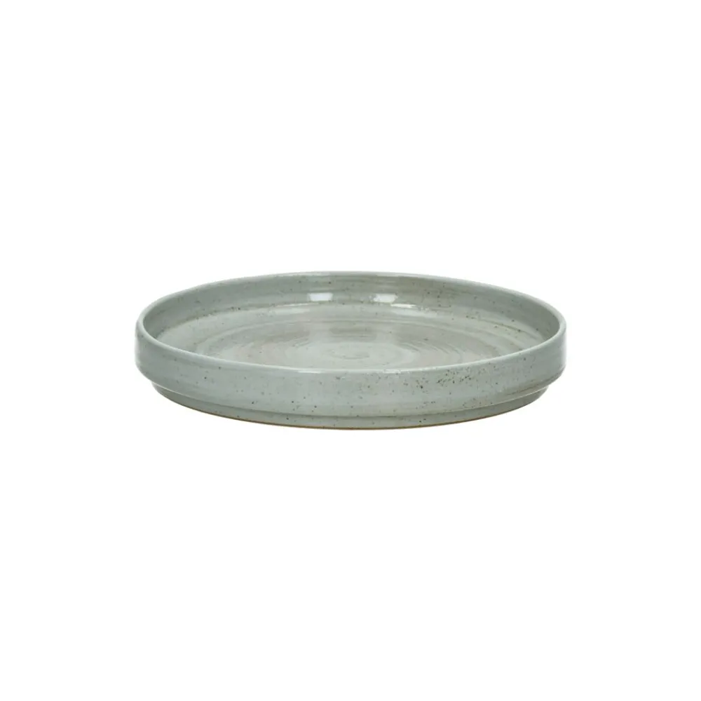 Pomax Vaisselle-EPICES - assiette à déjeuner - porcelaine - DIA 21 x H 2,4 cm - vert foncé