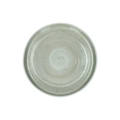 Pomax Vaisselle-EPICES - assiette à déjeuner - porcelaine - DIA 21 x H 2,4 cm - vert foncé