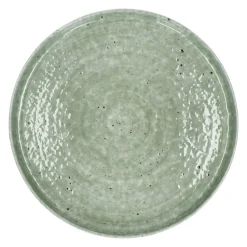 Pomax Vaisselle-EPICES - assiette plate - porcelaine - DIA 27 x H 2,6 cm - vert foncé