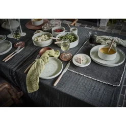 Pomax Vaisselle-EPICES - assiette plate - porcelaine - DIA 27 x H 2,6 cm - vert foncé
