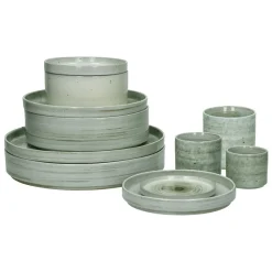 Pomax Vaisselle-EPICES - bol à soupe - porcelaine - DIA 21 x H 6 cm - vert foncé