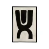 Pomax Tableau / Déco Murale-EQUILIBRO - toile avec cadre - canvas / bois - L 60 x W 4,3 x H 90 cm - noir
