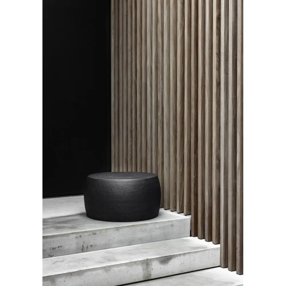 Pomax Tables Basses | Tables-ESTHER - table basse - aluminium - DIA 70 x H 36 cm - noir