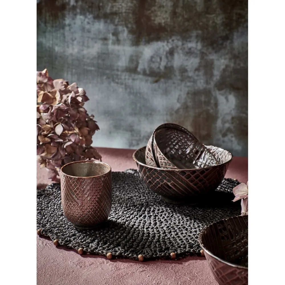Pomax Vaisselle-ESTRO - bol à soupe - porcelaine - DIA 15 x H 7 cm - bronze