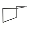 Pomax Crochets Et Porte-manteaux-ESZENTIAL - crochet mural 5 crochets - métal - L 60 x W 30 x H 30,5 cm - noir