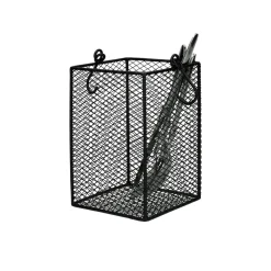 Pomax Concepts Modulaires-ESZENTIAL - panier à couverts - métal - L 12 x W 12 x H 19,5 cm - noir