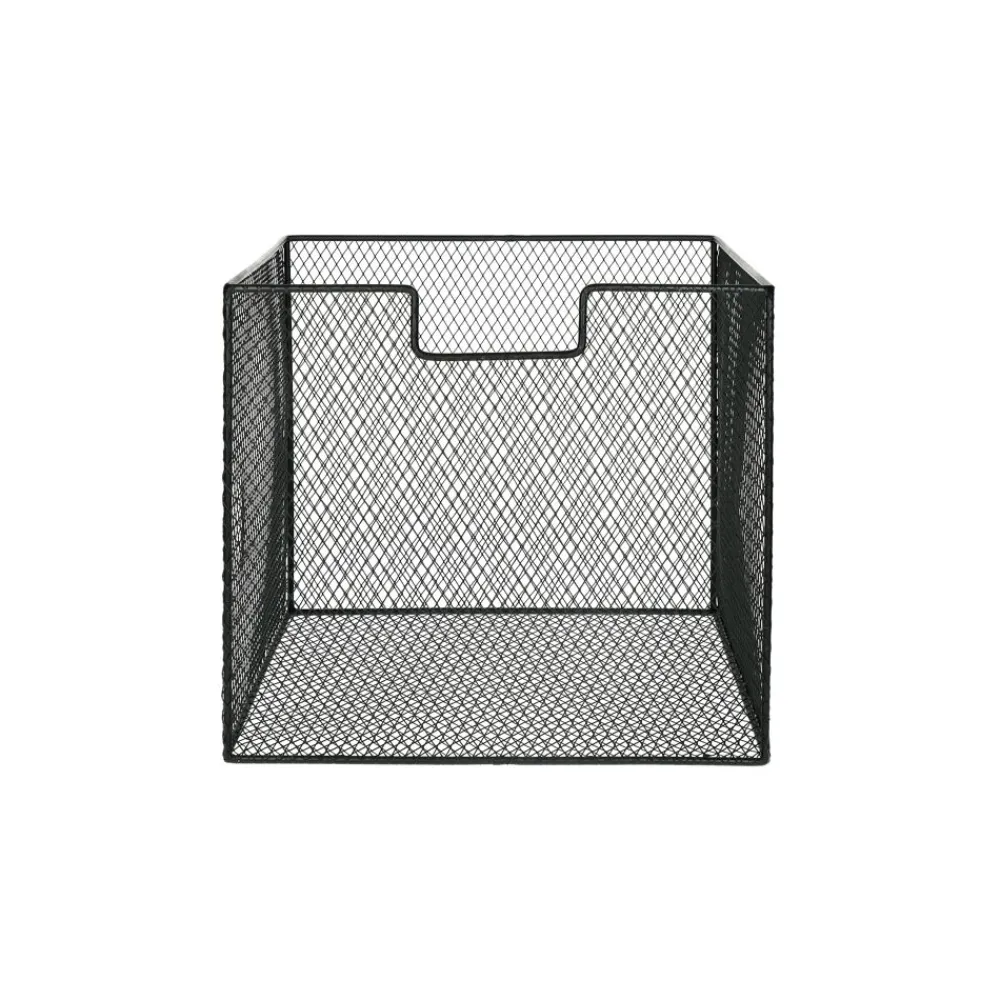Pomax Concepts Modulaires-ESZENTIAL - set/2 paniers - métal - L 31,5 x W 29,5 x H 17,5/27,5 cm - noir