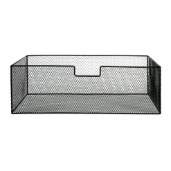 Pomax Concepts Modulaires-ESZENTIAL - set/2 paniers - métal - L 55/56 x W 29/30 x H 17,5/27,5 cm - noir