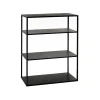 Pomax Étagères-ESZENTIAL - étagère - métal - L 60 x W 30 x H 80 cm - noir