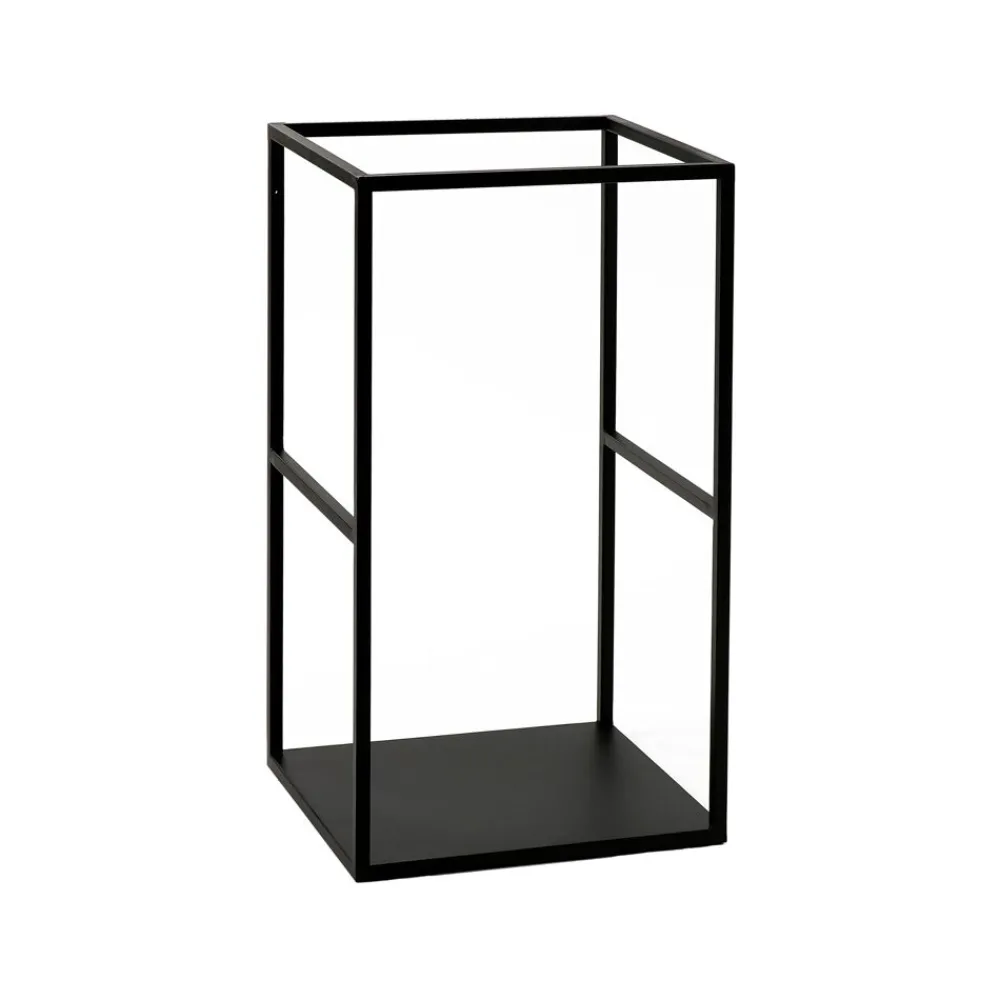 Pomax Étagères Murales | Étagères-ESZENTIAL - étagère - métal - L 34,5 x W 30 x H 60 cm - noir