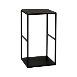 Pomax Étagères Murales | Étagères-ESZENTIAL - étagère - métal - L 34,5 x W 30 x H 60 cm - noir