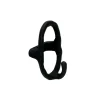 Pomax Crochets Et Porte-manteaux-EVANNA - crochet mural - aluminium - L 6 x W 4,5 x H 8,8 cm - noir