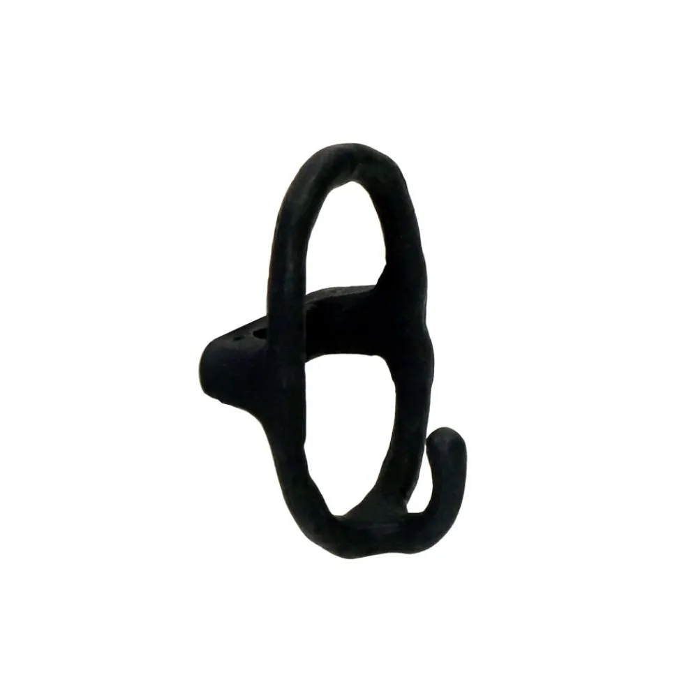 Pomax Crochets Et Porte-manteaux-EVANNA - crochet mural - aluminium - L 6 x W 4,5 x H 8,8 cm - noir