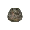 Pomax Photophores / T-lights-FABIAN - photophore - métal / verre - DIA 10,5 x H 8,5 cm - bronze