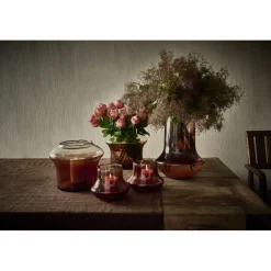 Pomax Vases-FAMIGLIA - vase - verre - DIA 25 x H 20 cm - ambre