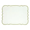 Pomax Linge De Table-FARFALLE - set de table - lin / coton - L 45 x W 35 cm - olive