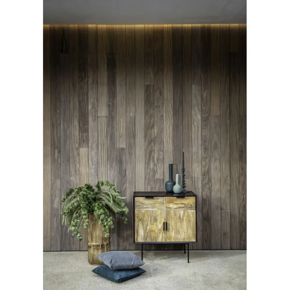 Pomax Fleurs-FIORI - plume artificielle - synthétique - H 120 cm - miel