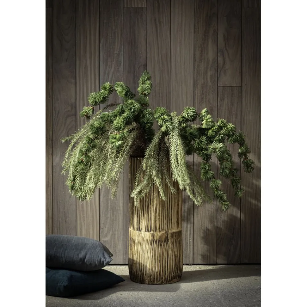 Pomax Fleurs-FIORI - plume artificielle - synthétique - H 120 cm - miel