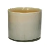 Pomax Bougies-FIRENZE - bougie 9 mèches - cire de paraffine / verre - DIA 23 x H 20 cm - beige
