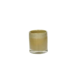 Pomax Photophores / T-lights-FIRENZE - photophore - verre - DIA 8,5 x H 10 cm - beige