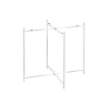 Pomax Concepts Modulaires-FLEX - pieds S - métal - L 47 x W 47 x H 42 cm - blanc