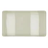Pomax Concepts Modulaires-FLEX - plateau L - email - métal - L 58 x W 33 x H 2 cm - blanc cassé