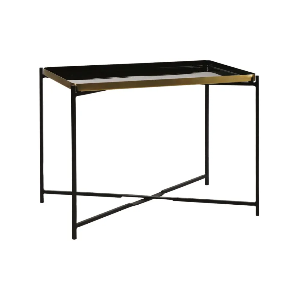 Pomax Concepts Modulaires-FLEX - plateau L - email - métal - L 58 x W 33 x H 2 cm - noir