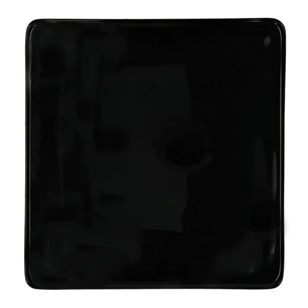 Pomax Concepts Modulaires-FLEX - plateau M - email - métal - L 40 x W 40 x H 2 cm - noir