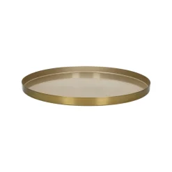 Pomax Concepts Modulaires-FLEX - plateau S - métal / émail - DIA 45 x H 2 cm - champagne