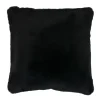 Pomax Coussins-FLUF - coussin - acrylique / polyester - L 45 x W 45 cm - noir