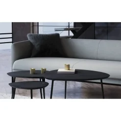 Pomax Coussins-FLUF - coussin - acrylique / polyester - L 45 x W 45 cm - noir