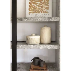 Pomax Tableau / Déco Murale-FOLLAR - toile encadrée avec verre - canvas / verre - L 52,5 x W 3 x H 72,5 cm - safran