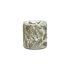 Pomax Photophores / T-lights-FORÊT - photophore - verre - DIA 8 x H 9 cm - vert