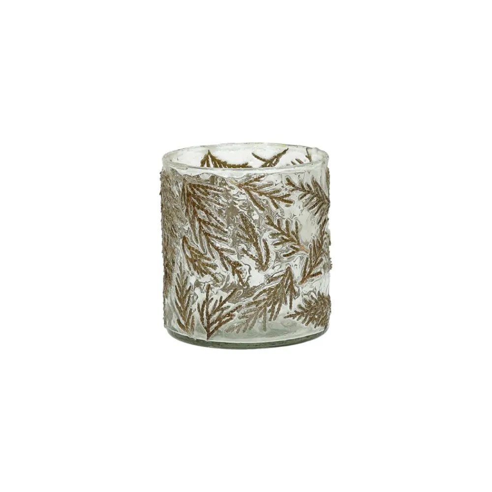 Pomax Photophores / T-lights-FORÊT - photophore - verre - DIA 8 x H 9 cm - vert