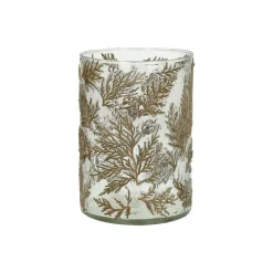 Pomax Photophores / T-lights-FORÊT - photophore - verre - DIA 12 x H 17 cm - vert