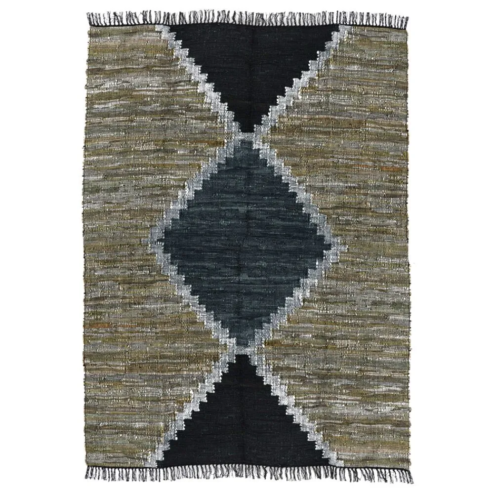 Pomax Tapis-FORTE - tapis - cuir recyclé / coton - L 180 x W 240 cm - multicolore