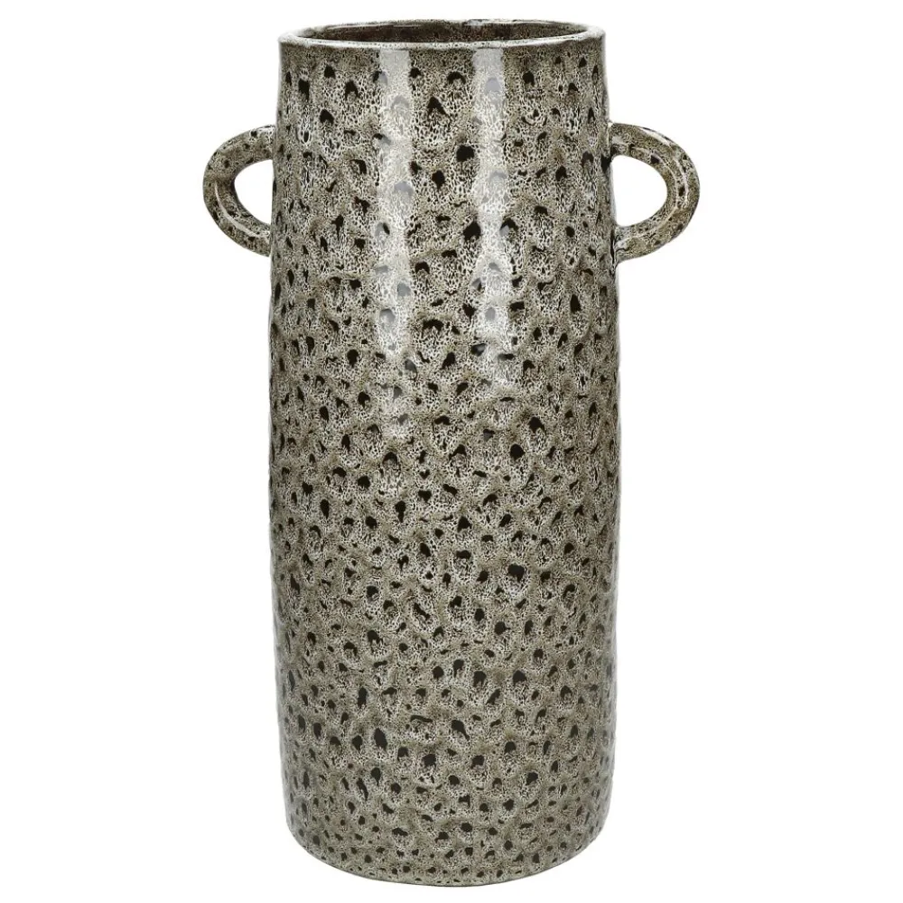 Pomax Vases-FOSSA - vase - faïence - L 22 x W 16 x H 45 cm - beige